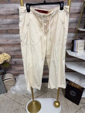 Barbara Lesser Fibers Cream Cargo Pants 10
